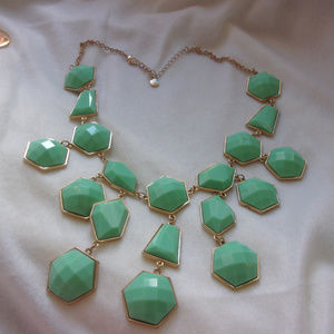 St.Pats special bright green statement necklace